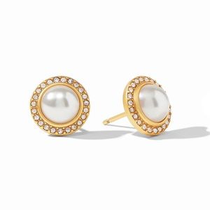 Julie Vos Odette Pearl Stud Earrings